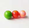 silk printing colorful 38mm ball shape lip balm cases