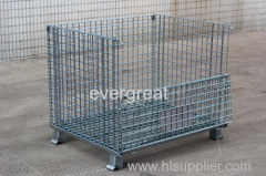 Electrogavalnized foldable warehouse cages