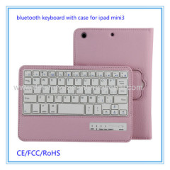 For ipad tablet mini 3 bluetooth 4.0 keyboard with case