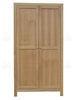 Natural Ash Wood Bedroom Furniture , Solid Wood Free Standing Wardrobe