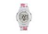 Customized White Lady Wrist Watch Waterproof , LCD Digital Wrist Watch For Girls