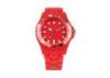 Fancy Red 30 M Water Resistance Kid Quartz Digital Watch PU Strap / PAMA Face