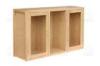 Natural Solid Ash Furniture Wood / Large Storage Kitchen Cupboard Set