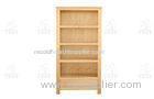 Study Room Ash Wood Furniture With 4 Tier Solid Wood Bookcase With Shelves