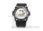 Cool Black ABS Plastic Case Analog Watch With Digital Display / EL Backlight