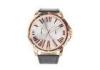 Luxury Water Resistant Golden Big Face Wrist Watches For Gentle Man