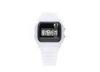 Rectangular White ABS Case Alarm LCD Digital Watches For Girls / Women