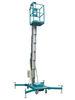 Single Mast 6 Meters Height Aluminum Aerial Work Platform 125Kg Loading Capacity