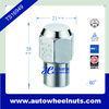 Conical wheel lug nuts / chrome mag hex lug nut M12 - 1.25 38mm tall