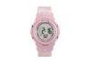 Personalized Pink Strap Four Leaf Clover LCD Digital Wrist Watch Ladies / Women