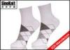 Argyle Ankle White Customized Man Dress Socks Breathable Cotton Man Suit Socks