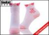 Stripe Little Bear Cotton Comfortable Wear Non Slip Kids Socks / Girls Cotton Socks