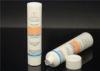 Recycled Cosmetic Packaging 2 layers Plastic Cosmetic Tubes with screw on cap
