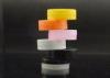 25g nail wipe containers Small Plastic Cream Jars in Yellow / Orange / Pink / Black