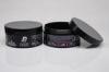 Custom Black Plastic Cream Jars High End Cosmetic Packaging 100g
