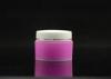 Double - walled Plastic Cosmetic Jars With Lids 20g , White / Rose