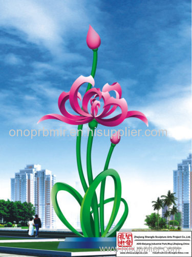 Water Lily Sculpture .