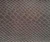 Grey Faux Leather Fabric For Handbags , Faux crocodileLeather Fabric