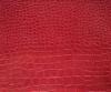Glazed Crocodile Grain Faux Leather Fabric For Handbags With Bright Color