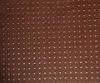 Coffee PU Leather Fabric Material , Plumpy Grain Polyurethane Faux Leather