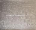 Anti Yellowing White Faux Alligator Leather , Embossed Alligator Leather Fabric