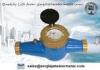 Vertical Digital Multi Jet Water Meter , Brass Cold Water Volume Meter