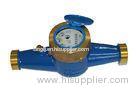 Multi Jet Liquid Sealed Brass Water Meter , Vane Wheel Cold Water Meter with OEM