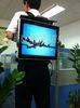 Exterior Waterproof 17&quot; Backpack Advertising Display With 1280x1024 Resolution
