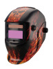 Auto-darkening welding helmets American Flame design with LCD and digital display filters