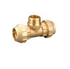 brass male threaded tee compression fitting