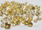Round Natural Loose Gemstones Golden Yellow Sapphire AAA 0.8MM-2.0MM