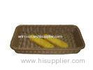 Poly Wicker Bread Food Shelf Storage Baskets rectangular Water Proof Handmade