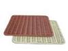 Waterproof Square Rectangular Plastic Rattan Table Mat Hand Woven