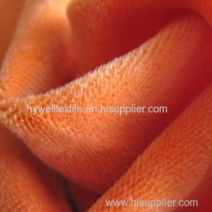 Plush velboa fabric for shoes and toy 100%polyester