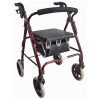 Lightweight Rollator red brown