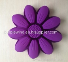 9 petals sunflower silicone cake mould