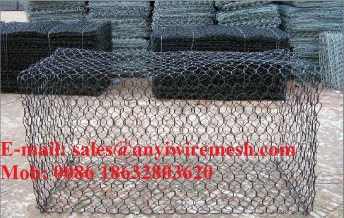 Plastic Coated Gabion mesh/box/ hexagonal wire netting
