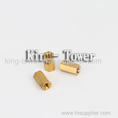 Brass hex long lathe nut