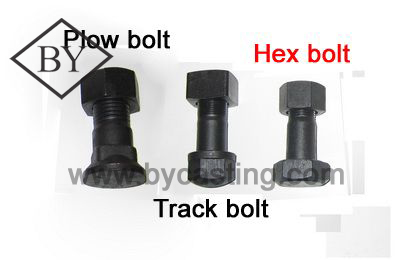 China Construction equipments Hex bolt and nut items