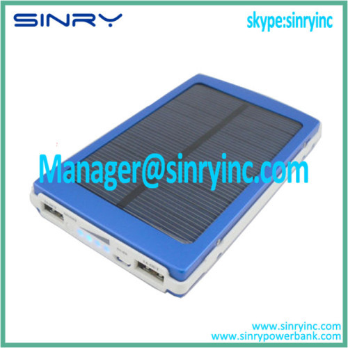 Dual USB output high capacity solar charger SC01