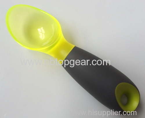 Hot sale High quality TPR non-slip grip plastic ice cream spoon