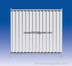 Solid Steel Hoarding Barrier Fence