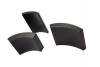 Black epoxy coating arc segment neodymium magnets