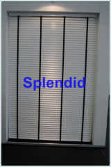 White color Fully blackout Wide ladder string cord tilt wooden blinds