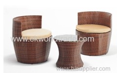 3pcs balcony rattan set