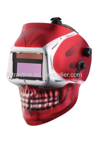 Auto-darkening welding helmets Skull Viewing area 100×50mm/3.93''×1.96''welding&Grinding function