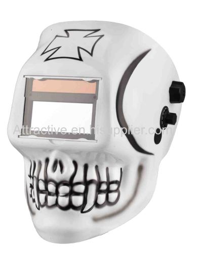 Auto-darkening welding helmets Skull Viewing area 100×50mm/3.93''×1.96''welding&Grinding function