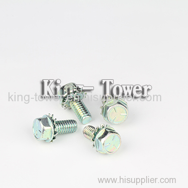 hexagonal machine screw: (with ISO card)