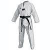 White Heavyweight Childrens Karate Suits Martial Arts Clothing with Black Belt