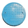 Gas pipe inspection round GRP manhole cover
